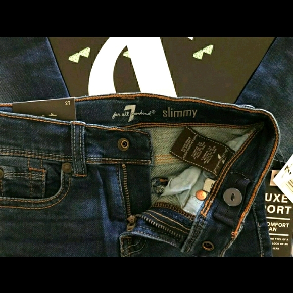 7 For all mankind Jeans Boys 2T NWT - Picture 4 of 5